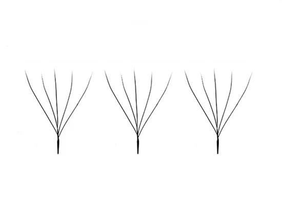 Mengfan Китай Eye Candy Lashes Поставка 3D 4D Клеверные ресницы W Yy Ресницы Шелковая норка Индивидуальный кашемир с термоскреплением W Клеверные ресницы 5D W Наращивание ресниц