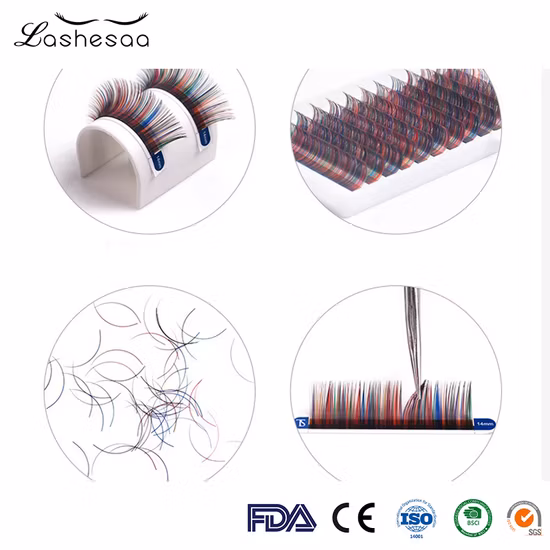 Levi Brand Yy-образные отдельные пушистые кластеры ресниц Y, готовые 2D-объемные вееры, самопривитые Y-образные ресницы