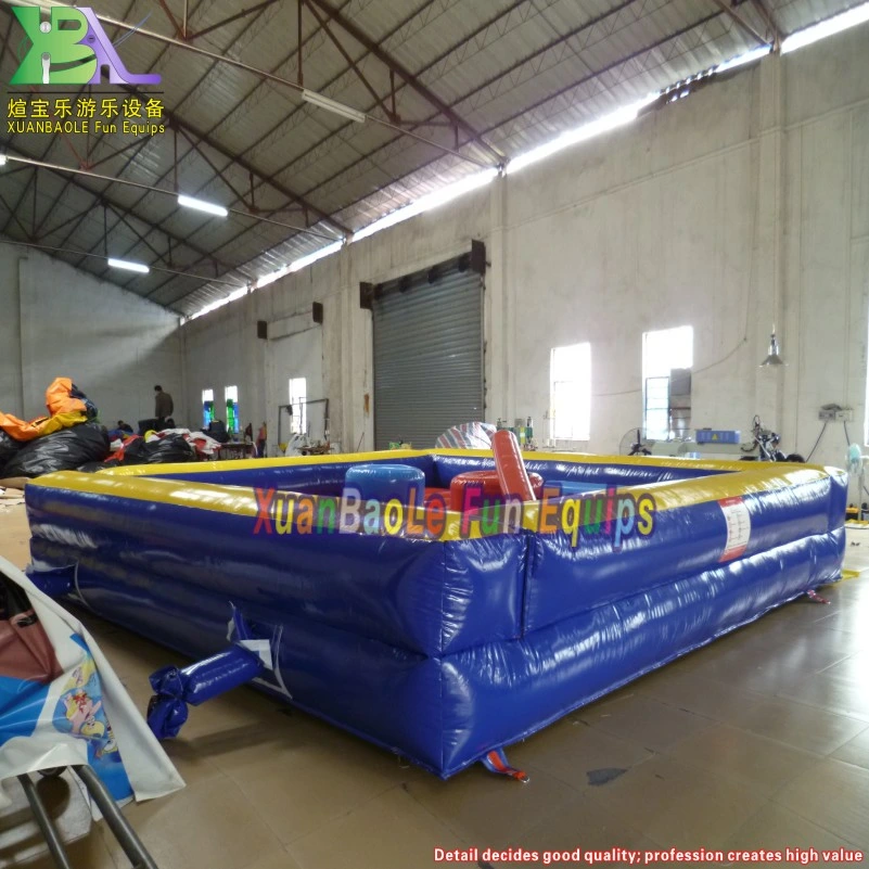 Cheap Kid Game Rental Sport Arena Inflatable Battle Zone Wrestling Boxing Ring with Gloves