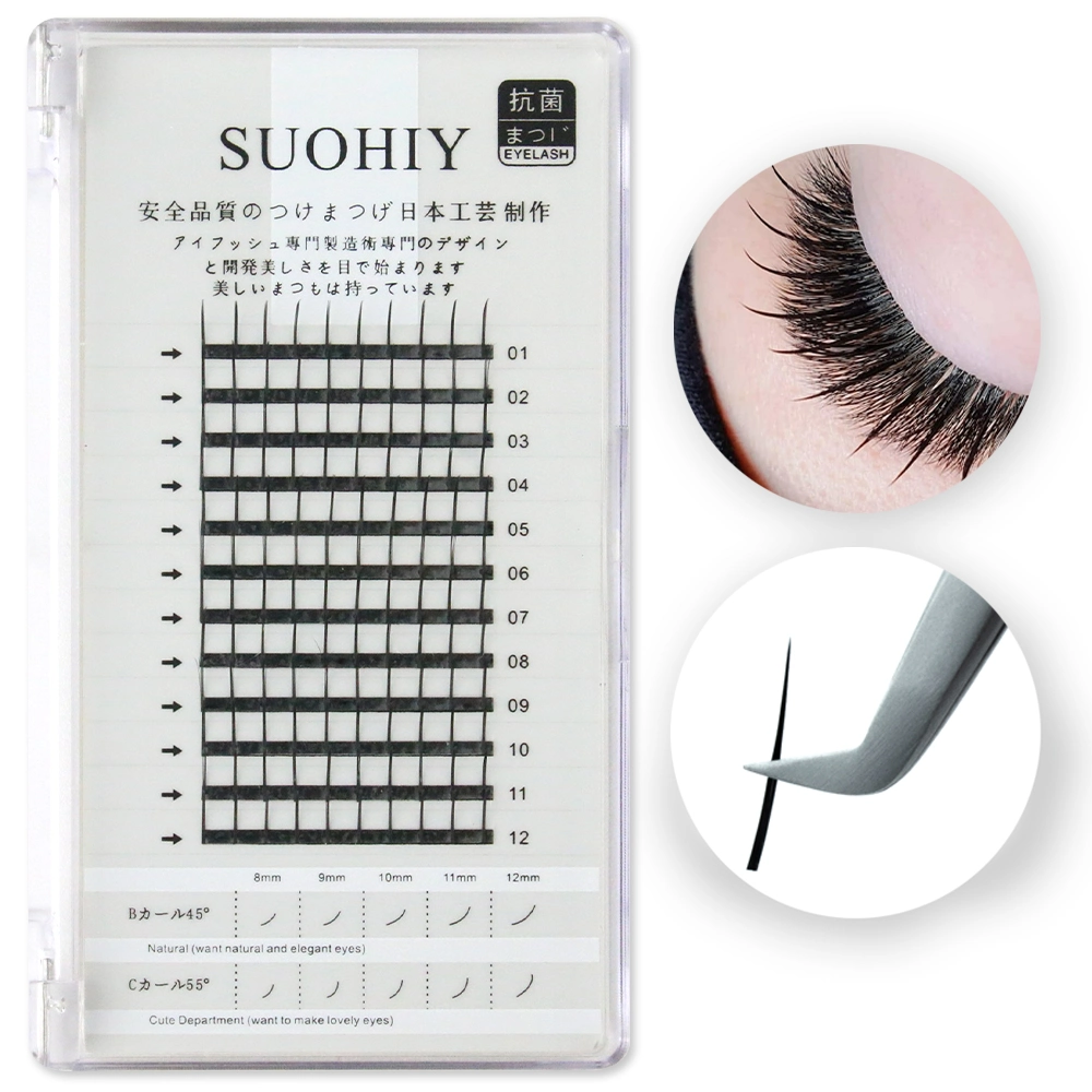 Yy Shape Individual Y Wire Eyelash Fluffy Clusters Lashes Premade Volume Fans Yy Matte Eyelash Extension