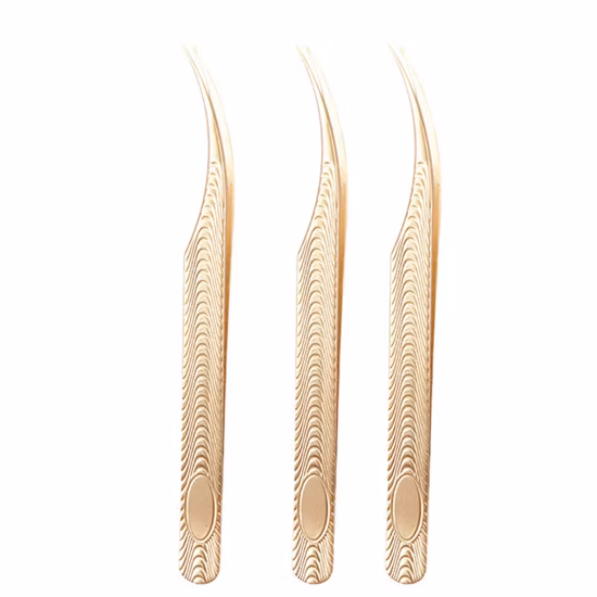 45 Degree Curved False Lash Applicator Tool Eyelash Extension Tweezers
