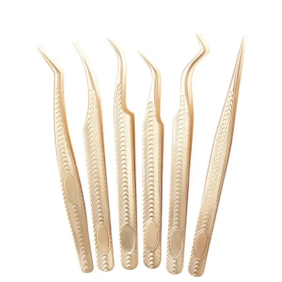 45 Degree Curved False Lash Applicator Tool Eyelash Extension Tweezers