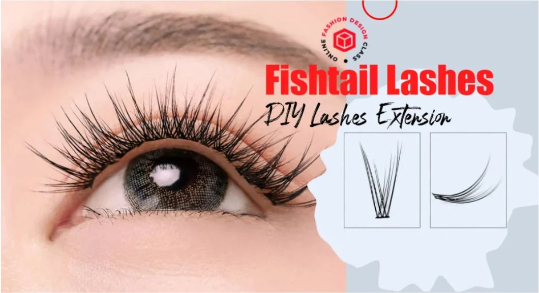 Newly Designed Wheat Spike Upgrade Prefab Split Lashes 8-16mm Factory Price Manual Hot Bond Cluster Fan Eyelash Extension