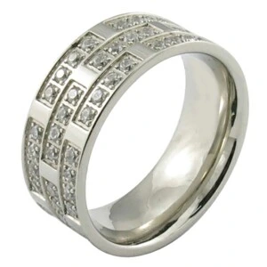 Мужское кольцо с клеевым камнем в стиле Дубая с ЧПУ